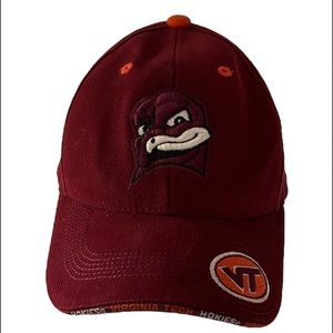 Virginia Tech Hat/Cap, adjustable hook and Loop Back, SZ youth